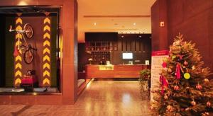 Vstupní hala nebo recepce v ubytování Hangzhou Berman Hotel