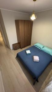 Postel nebo postele na pokoji v ubytování 3-х комнатная квартира в золотом квадрате столицы