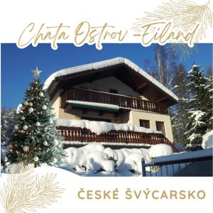 Chata Ostrov - Eiland v srdci Českého Švýcarska v zimě