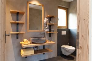 Koupelna v ubytování Hotel-Chalet Pennhof