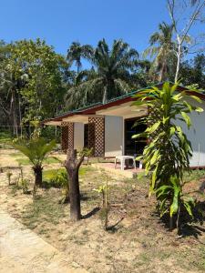 Kohmook Timberland Resort from Seaview في كو موك: منزل صغير وسط غابة