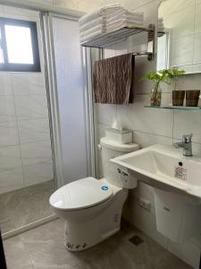 Koupelna v ubytování Jia Zizai B&B