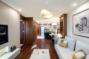 Kuchyň nebo kuchyňský kout v ubytování Ascott Huai Hai Road Shanghai, Xintiandi