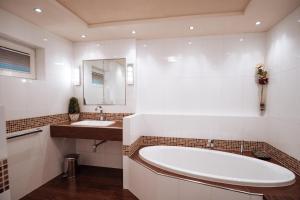 Koupelna v ubytování Sunside Stay