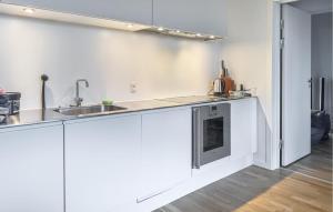Η κουζίνα ή μικρή κουζίνα στο Stunning Apartment In Nimtofte With Wifi