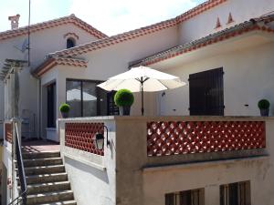 Bygningen som feriehuset ligger i