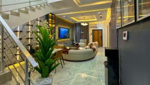 Χώρος καθιστικού στο Nex Home Apartment