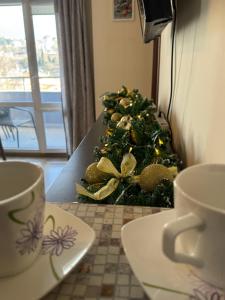 TV a/nebo společenská místnost v ubytování Лукс апартамент Базилика отделен вход