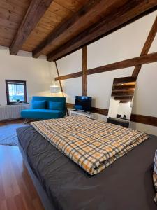 Posezení v ubytování Ulmer Spatzennest