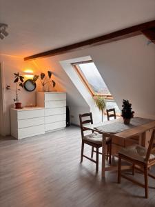 Kuchyň nebo kuchyňský kout v ubytování Ferienwohnung „Ruppbergblick“