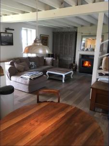 Χώρος καθιστικού στο La bergerie - Point de vue sur la Creuse