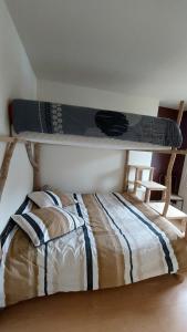 Ένα ή περισσότερα κρεβάτια σε δωμάτιο στο Les Chambres du Monteil - 1 à 5personnes