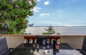 Balkón nebo terasa v ubytování Pet Friendly Apartment In Vir With House Sea View