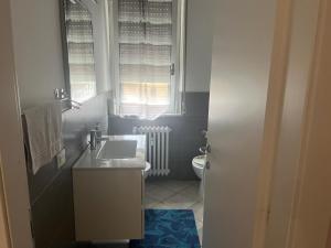 een badkamer met een wastafel en een toilet bij Emy House in Azzano San Paolo +22 foto's