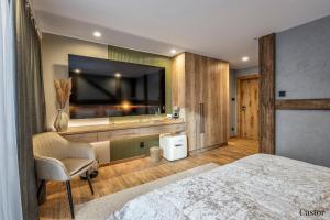 Postel nebo postele na pokoji v ubytování Chamois Apartments