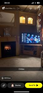 TV a/nebo společenská místnost v ubytování My happy place