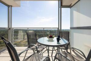 En balkon eller terrasse på Apartament Studio Verde - Aprent