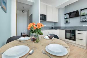 Køkken eller tekøkken på Apartament Studio Verde - Aprent