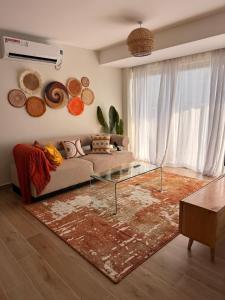 Posezení v ubytování The Nook Nyali