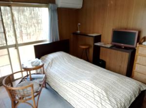 TV a/nebo společenská místnost v ubytování みぃちゃの家 Casa di Micia はなれ