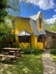 Bygningen som feriehuset ligger i