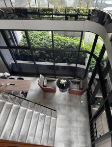 Et opholdsområde på Bangna Apartment Ideo