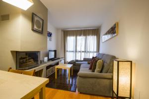Χώρος καθιστικού στο Acogedor apartamento vacacional en La Molina - Alp