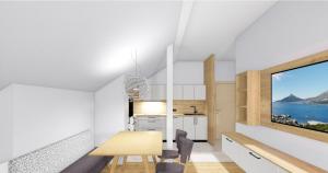 Kuchyň nebo kuchyňský kout v ubytování Haus Luzia