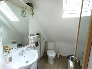 Ένα μπάνιο στο Charmant T1 au cœur du centre historique de Dinan