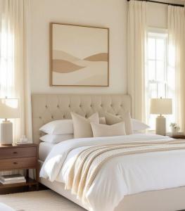 Una cama o camas en una habitación de Hotel elegante