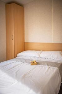 En eller flere senge i et værelse på North Wales Coastal Stay