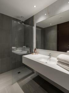 Koupelna v ubytování Hotel Premium Porto Maia