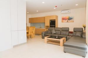 Køkken eller tekøkken på Aria Seaside Hotel