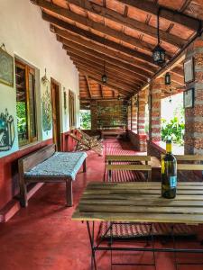 Χώρος καθιστικού στο The Linger Farm