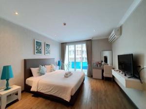 Et tv og/eller underholdning på My Resort huahin ห้องโครงการประหยัดที่สุดทุกวัน โปรโมชั่น2 ห้องนอนได้ 4 คนเท่านั้น