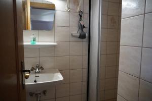 Ένα μπάνιο στο Ferienwohnungen Schneider +11 φωτογραφίες