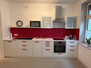 Кухня или мини-кухня в Schmuckstück an der Wormser Stadtmauer
 +5 фотографий