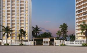 uma representação de um hotel com dois edifícios altos em Mango tree residence em Dar es Salaam