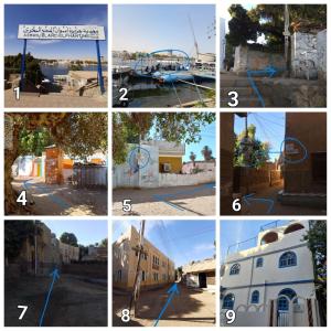 a collage of photos of different houses and buildings at Nubian Lotus in Aswan +186 photos
