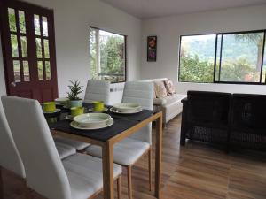 Et opholdsområde på Cabaña Manaos Salento