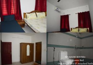 Кровать или кровати в номере MeadowView Cottage Marari