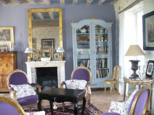 Χώρος καθιστικού στο Domaine de la Crapaudine, Chambre "Blizon"