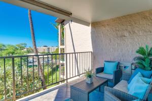 Balkón nebo terasa v ubytování Kihei Alii Kai B306