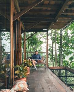 Un balcon sau o terasă la Alto Bonito Salamina