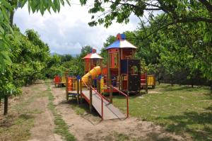 Agriturismo L'Ape Regina في سانت أغاتا دي غوتي: ملعب في حديقة مع قطار