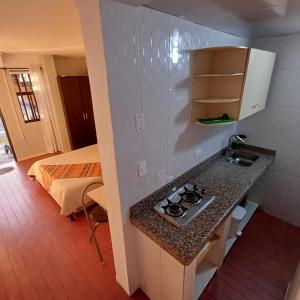 Η κουζίνα ή μικρή κουζίνα στο El Mejor Aparta Estudio De La Ciudad