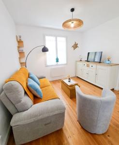 Posezení v ubytování Les Sardines