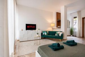 Postel nebo postele na pokoji v ubytování Appartamento vicino Milano, Como e MXP