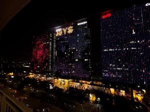 a view of a city at night at The night view in Noida
