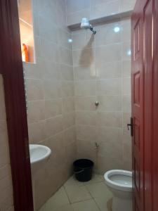 MeruTulivu Homes的带马桶和水槽的浴室